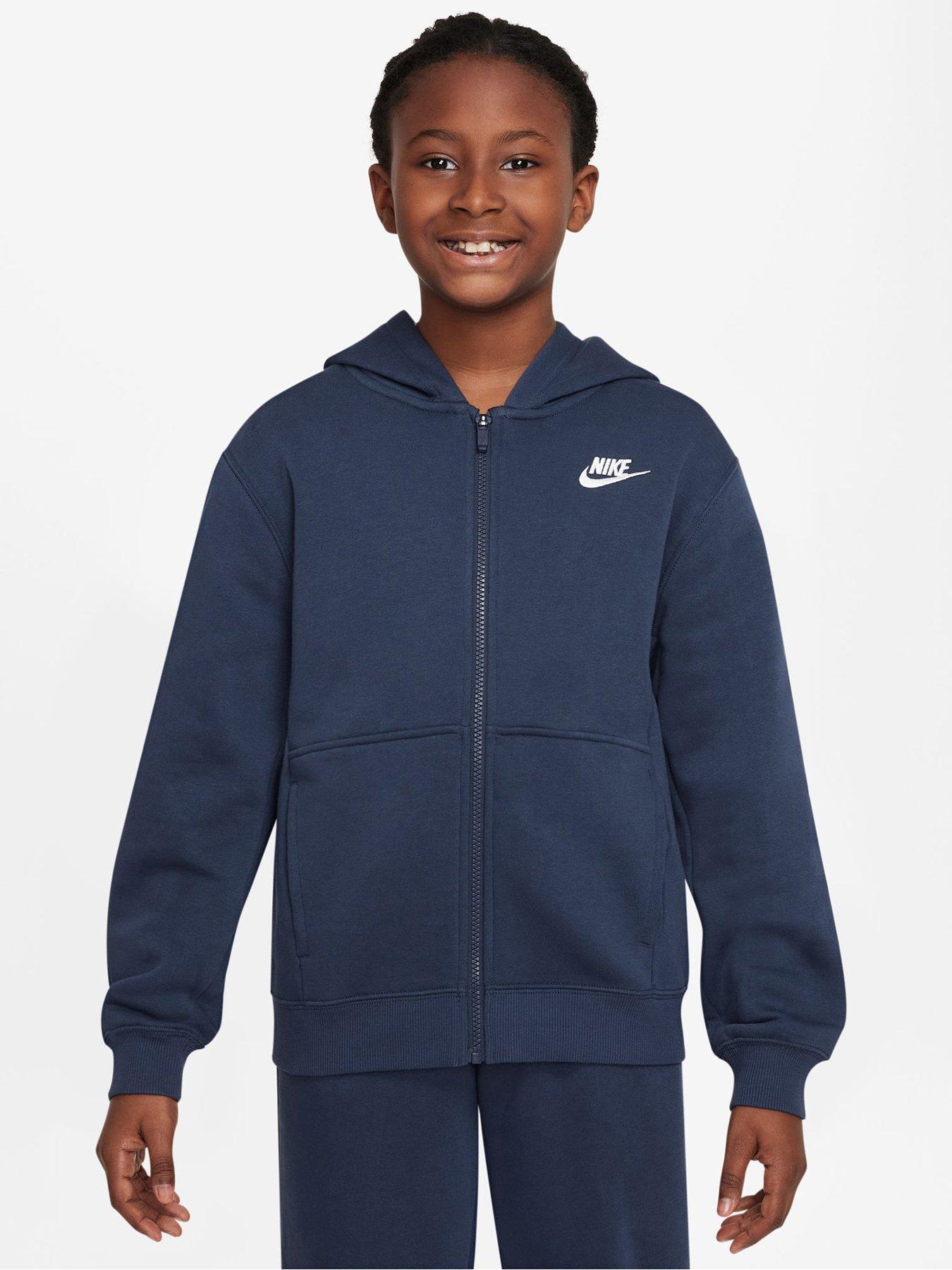 Navy nike best sale club tracksuit