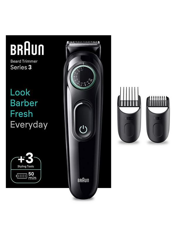 Image 3 of 5 of Braun Beard Trimmer Series 3 BT3411, Trimmer For Men With 50-min Runtime