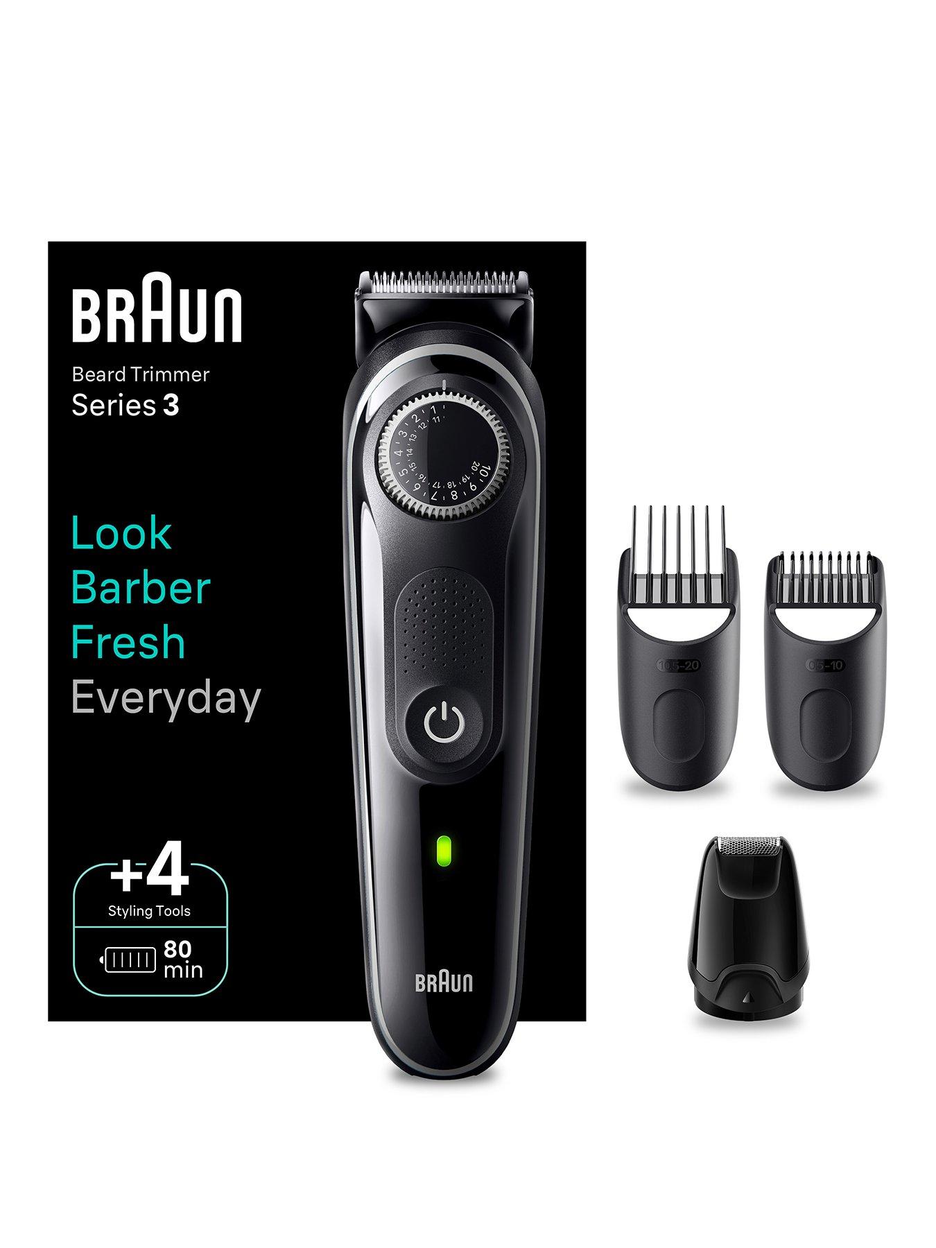 Image 1 of 7 of Braun Beard Trimmer Series 3 BT3440, Trimmer For Men With 80-min Runtime