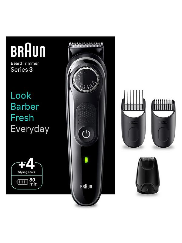 Image 2 of 7 of Braun Beard Trimmer Series 3 BT3440, Trimmer For Men With 80-min Runtime