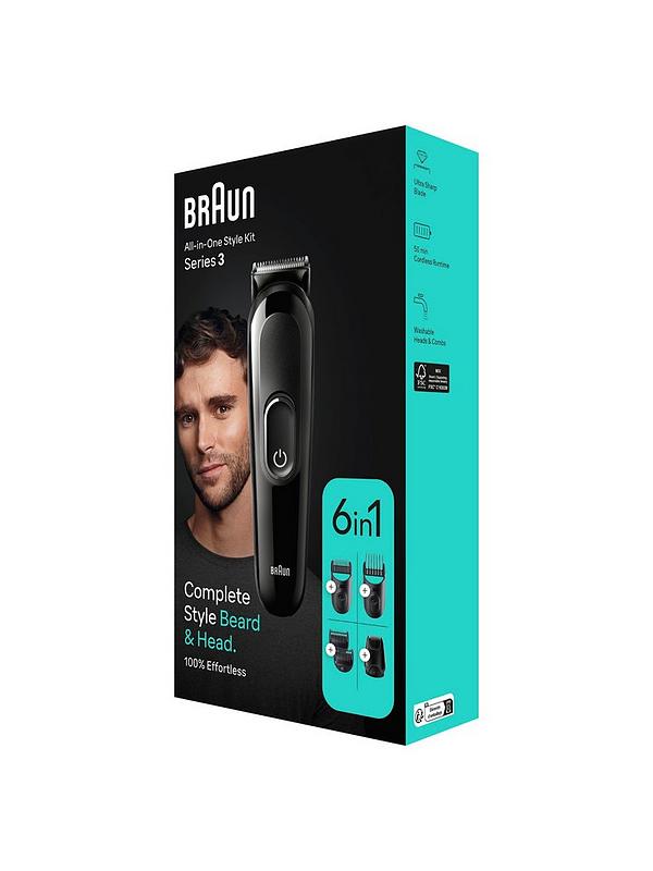 Image 3 of 7 of Braun All-In-One Style Kit Series 3 MGK3410, 6-in1 Kit For Beard, Hair &amp; More