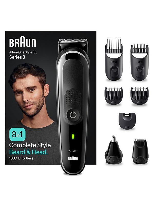Image 2 of 7 of Braun All-In-One Style Kit Series 3 MGK3440, 8-in1 Kit For Beard, Hair &amp; More