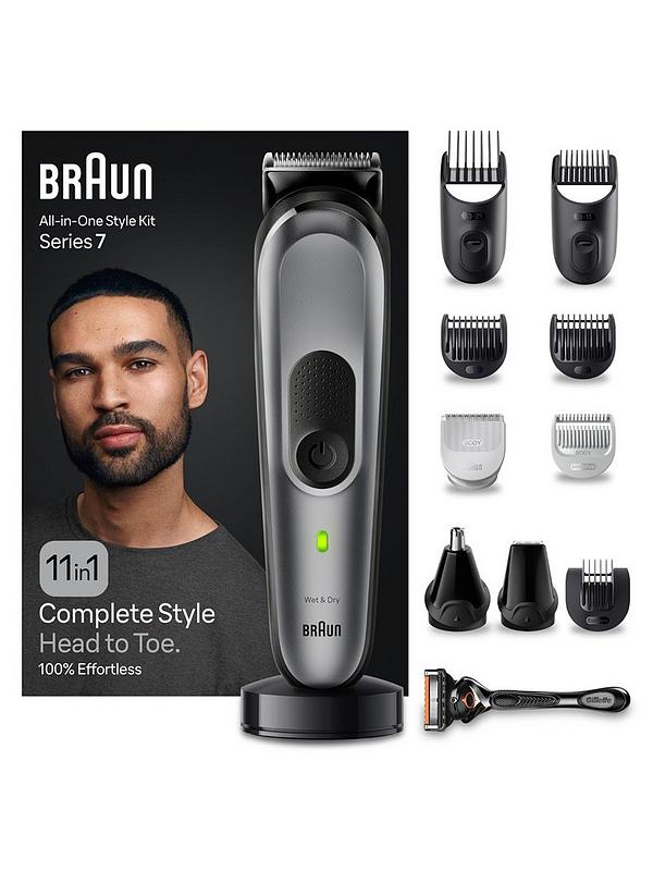 Image 2 of 7 of Braun All-In-One Style Kit Series 7 MGK7440, 11-in-1 Kit For Beard, Hair, Manscaping &amp; More