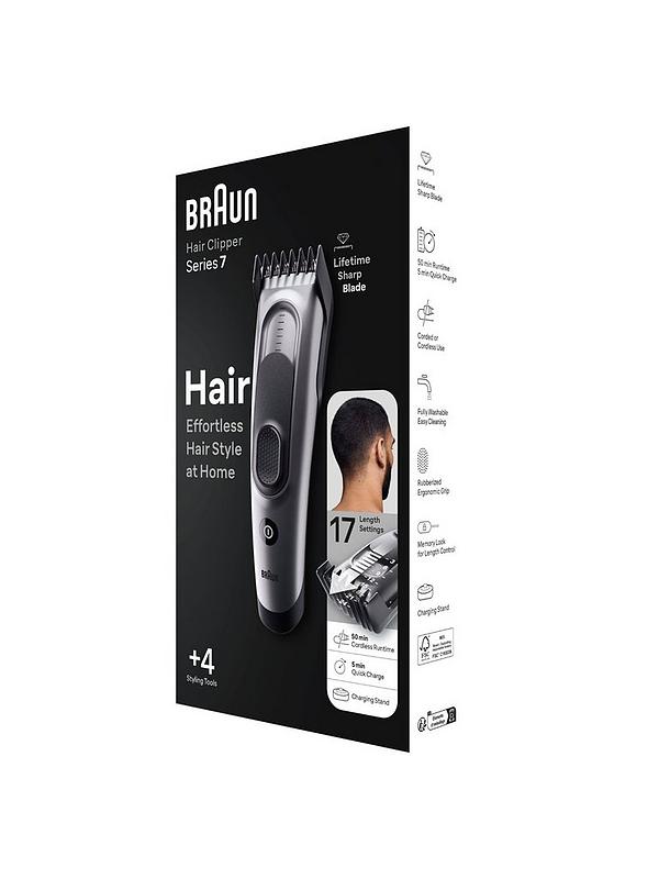 Image 3 of 7 of Braun Hair Clipper Series 7 HC7390, Hair Clippers For Men With 17 Length Settings