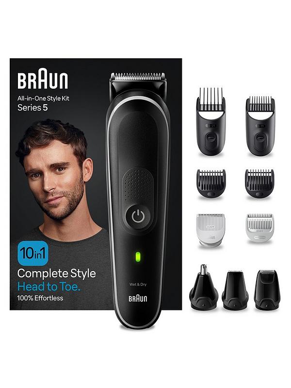 Image 2 of 7 of Braun All-In-One Style Kit Series 5 MGK5440, 10-in-1 Kit For Beard, Hair, Manscaping &amp; More