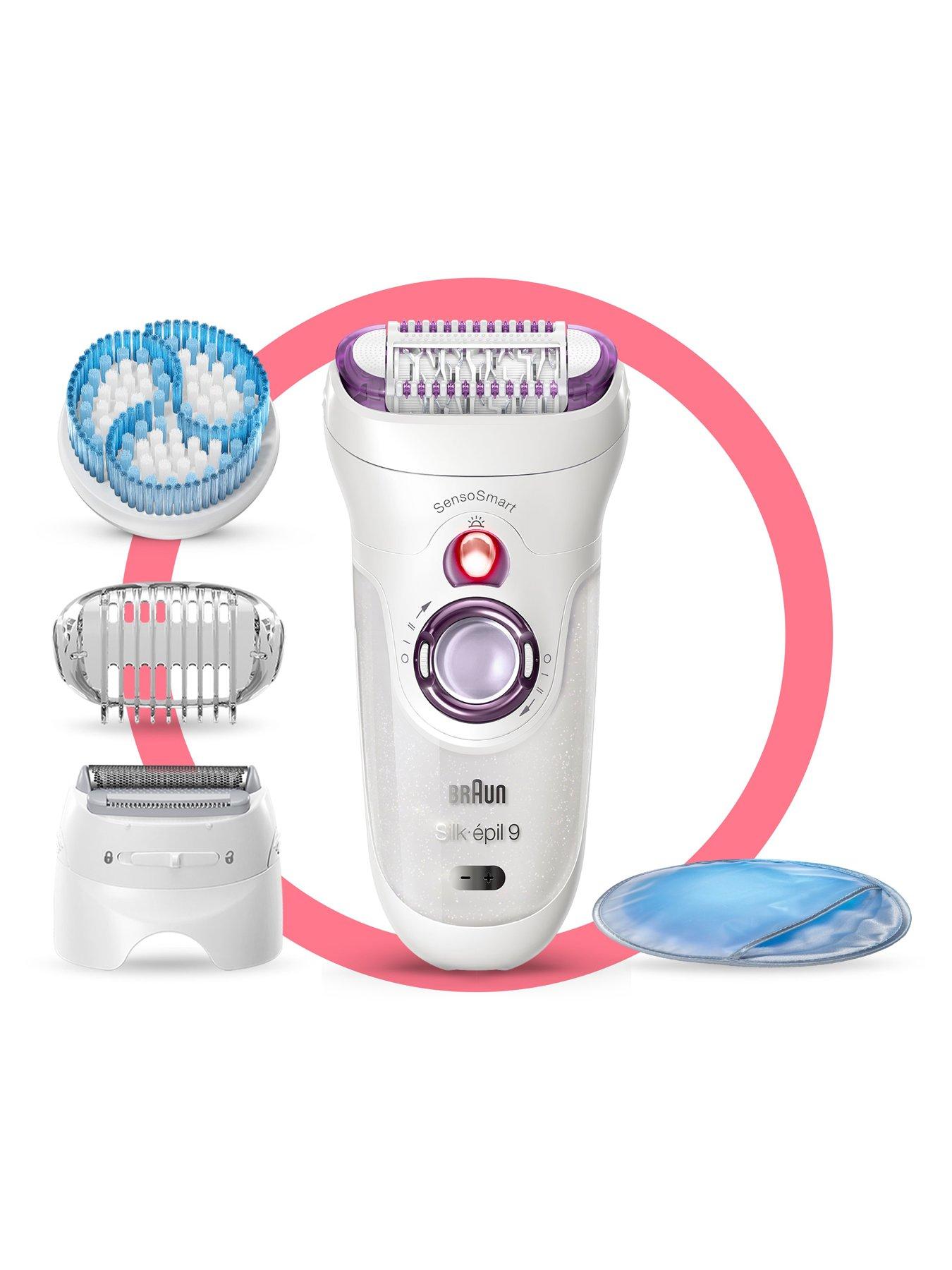 Braun Silk-épil 9, Epilator For Long Lasting Hair Removal, 4 Extras ...