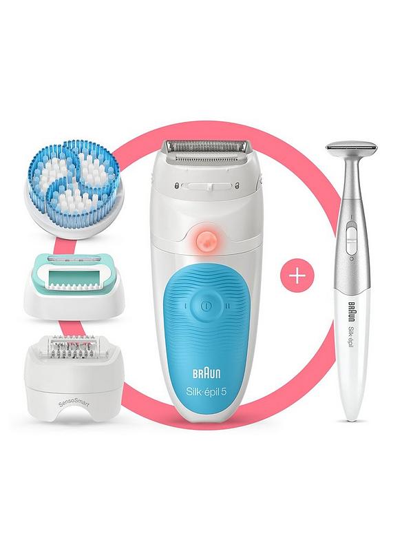 Image 3 of 7 of Braun Silk-&eacute;pil 5, Epilator For Gentle Hair Removal, With 5 Extras, Pouch, Bikini Styler, 5-815