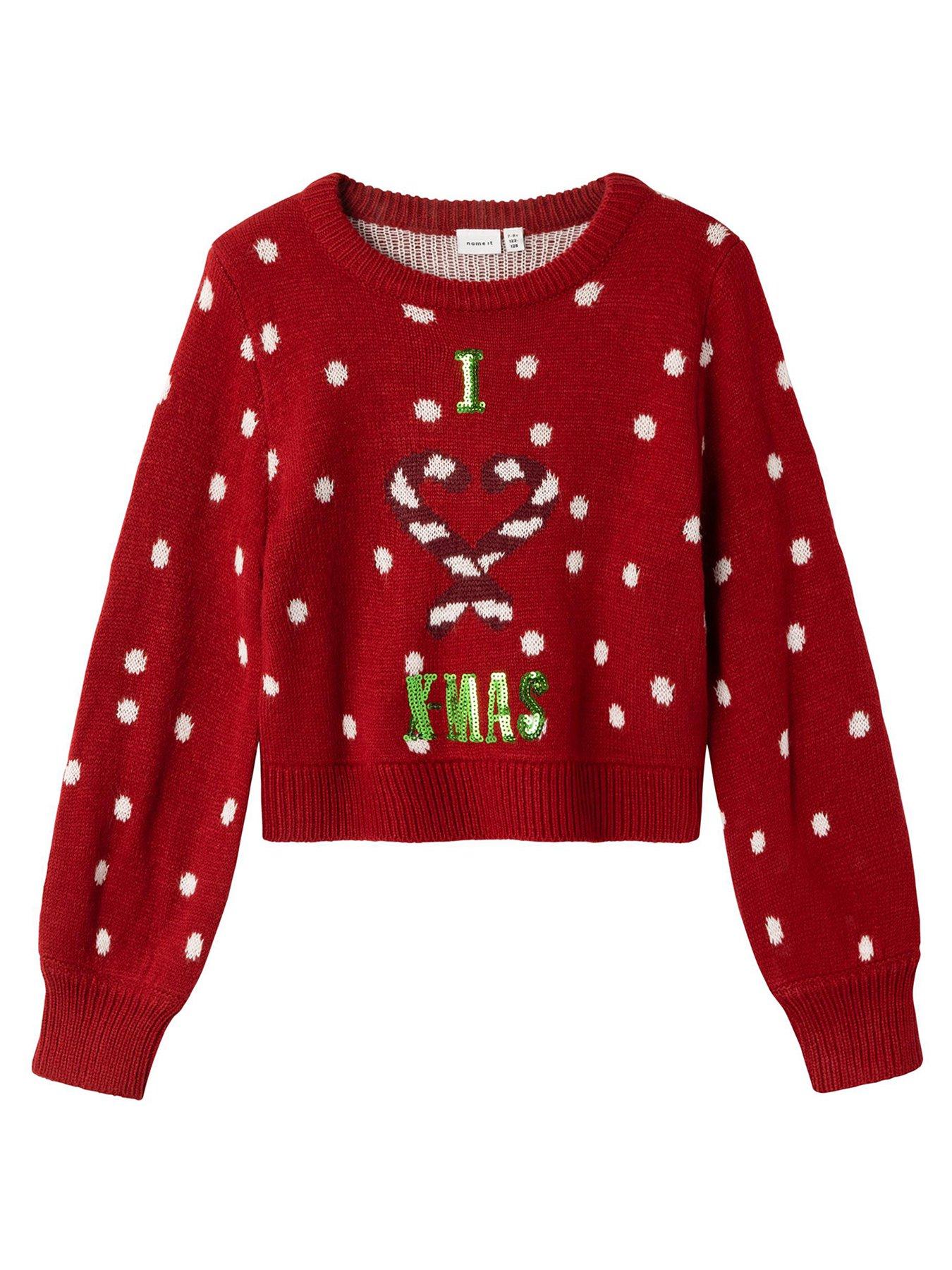 Girls clearance red jumper