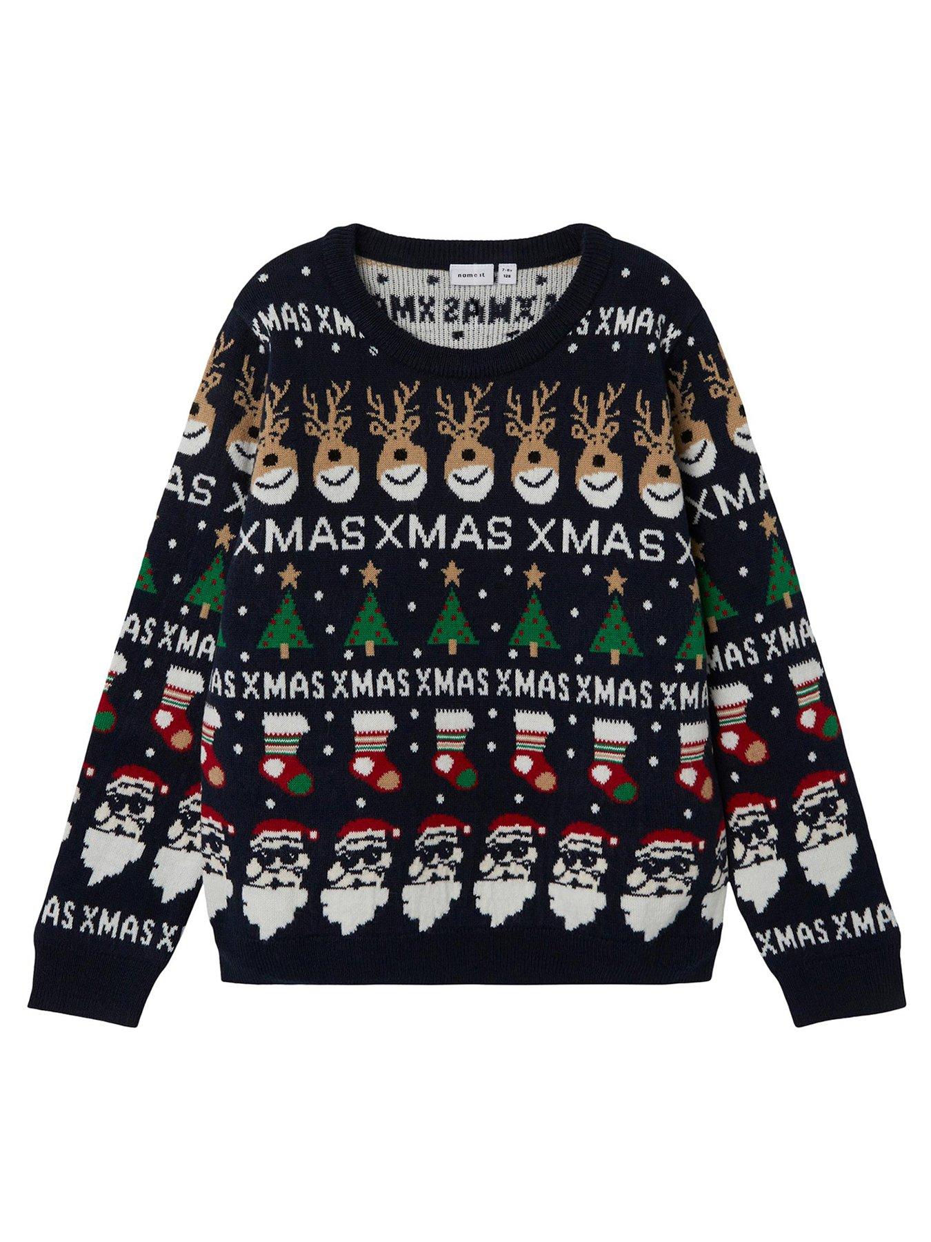 Boys christmas clearance jumper with lights