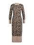  image of barbour-international-agusta-midi-knitted-dress-multi