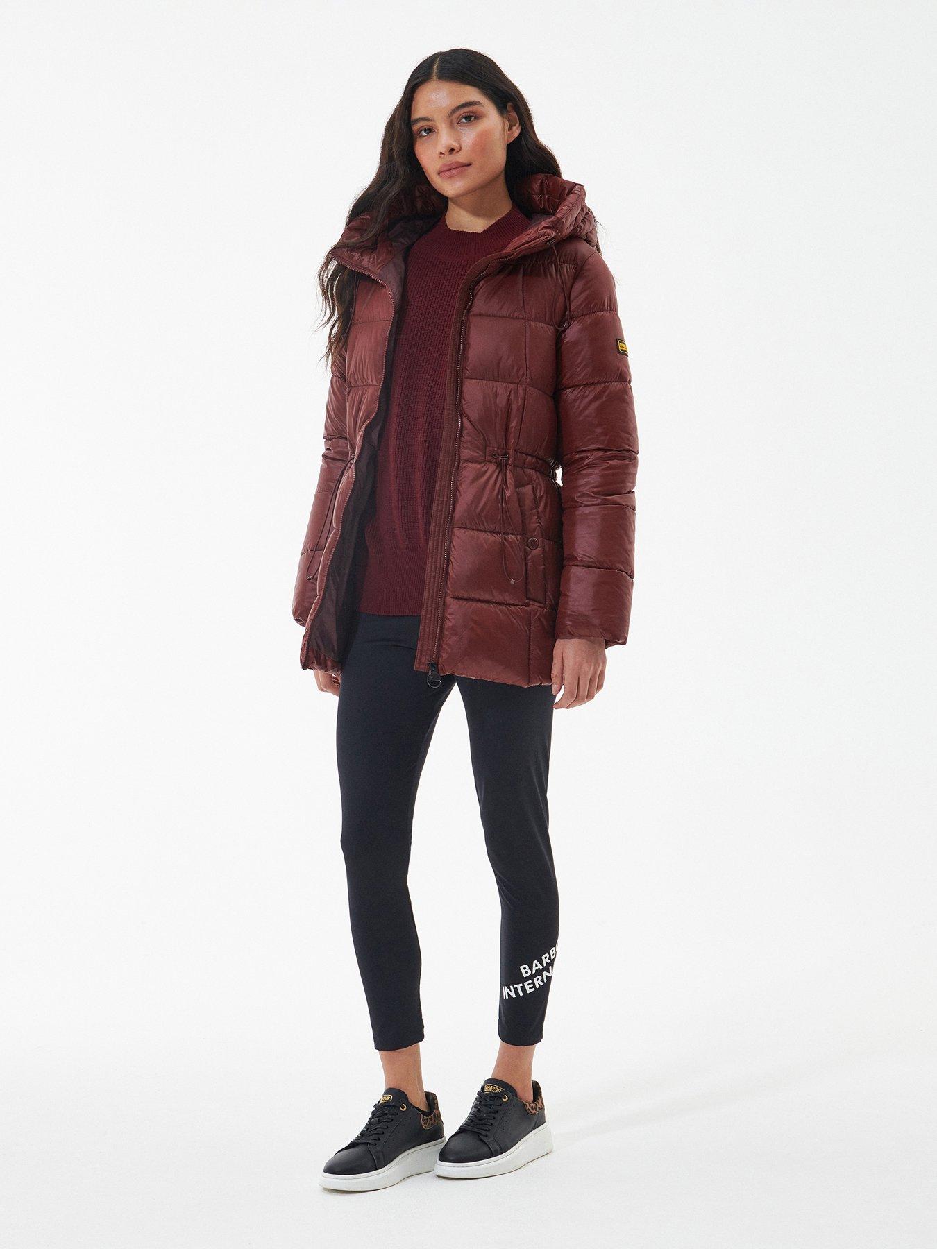 Barbour International Ennis Quilted Coat - Red