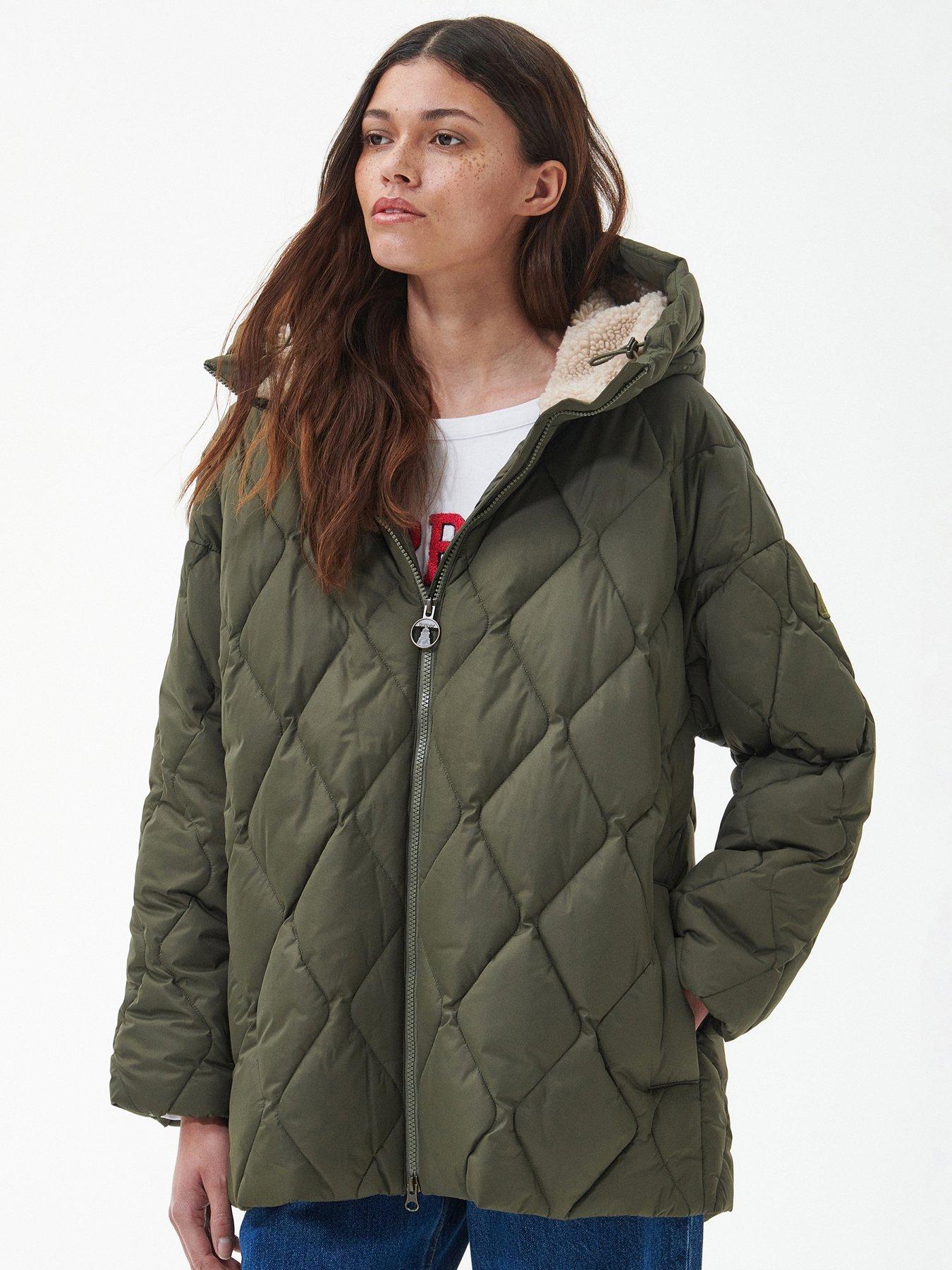 Barbour Longshore Quilted Jacket In Navy Worn By Kate, 59 OFF