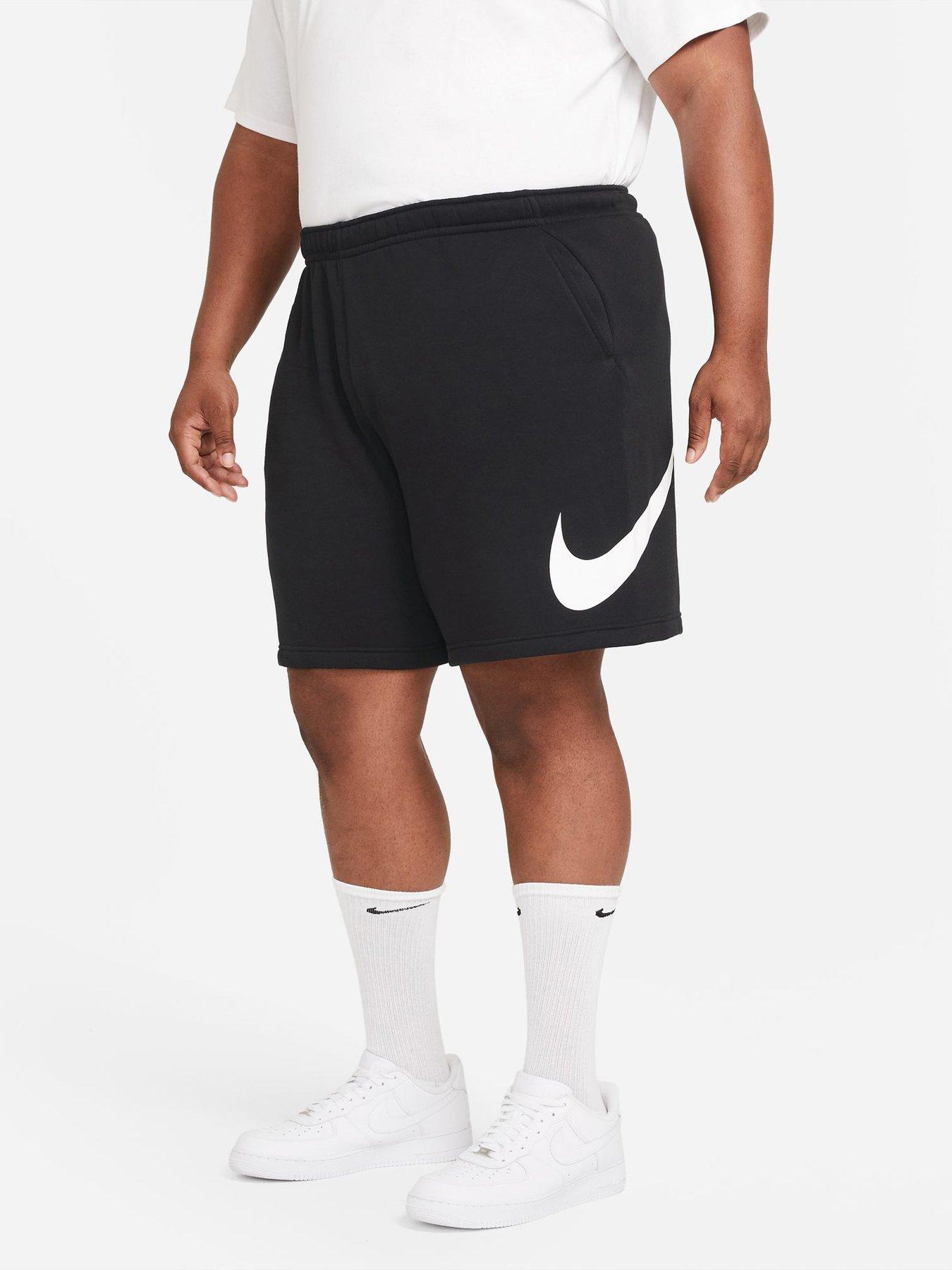 Nike Club Plus Logo Black Sweat Shorts