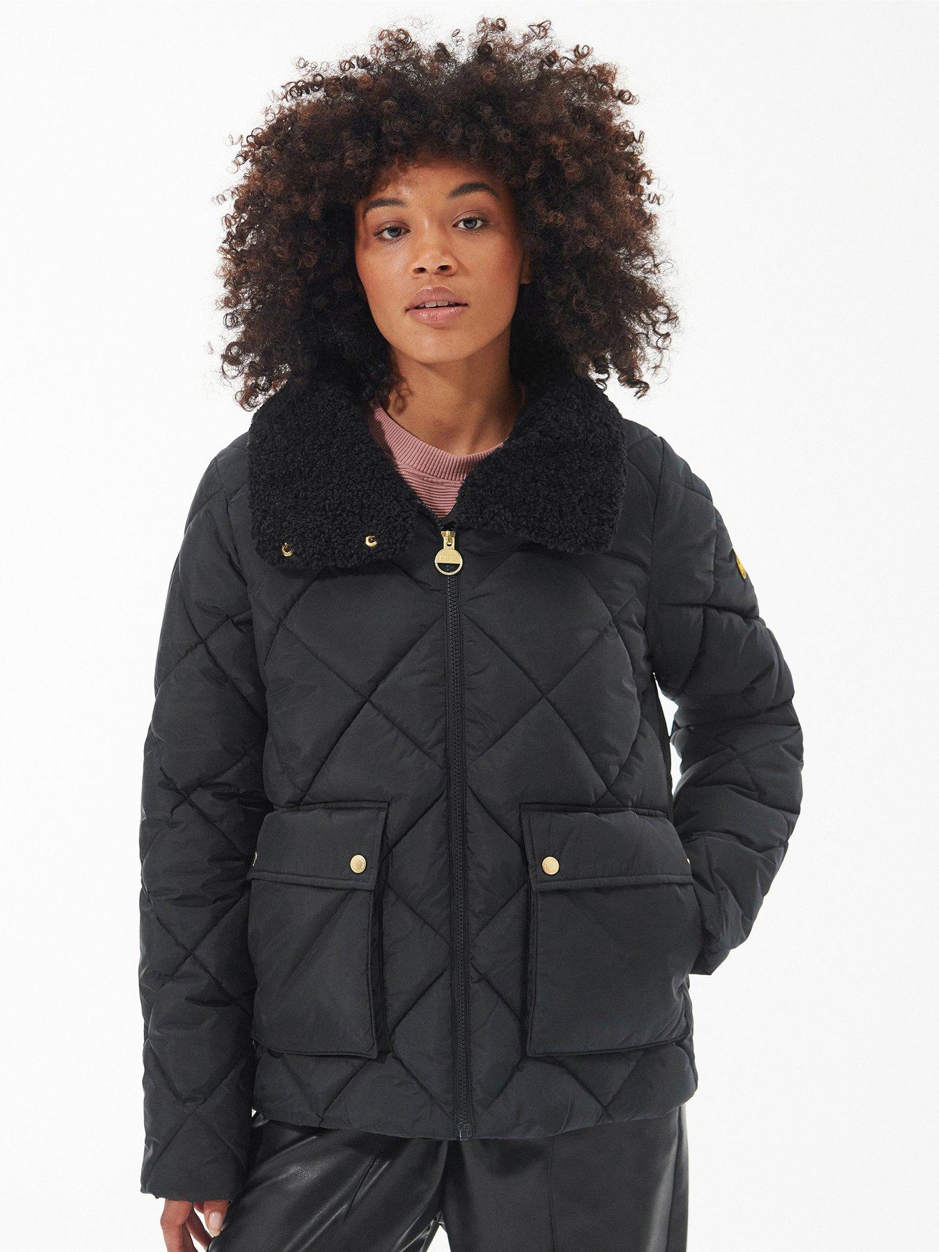 Barbour international grand quilted clearance coat