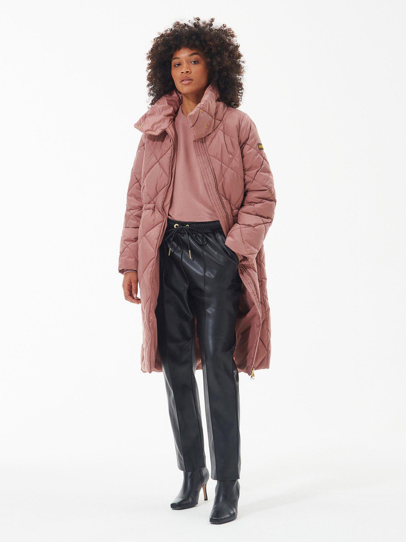 Womens pink shop barbour coat