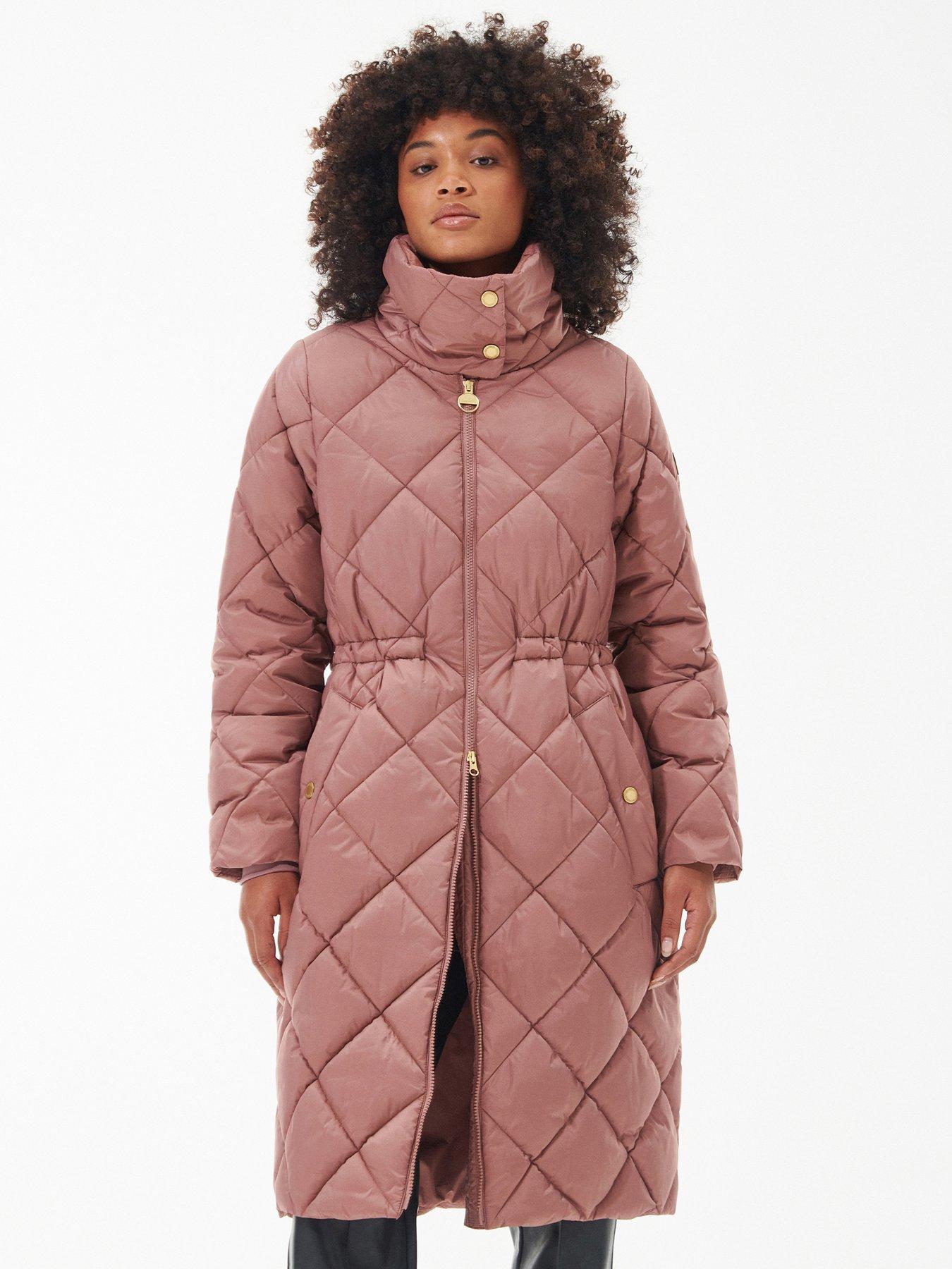 Womens pink shop barbour coat