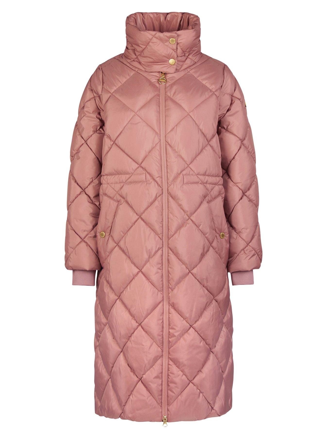 Barbour International Enfield Quilted Coat Pink Very