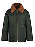  image of barbour-woodhall-quilted-jacket-green