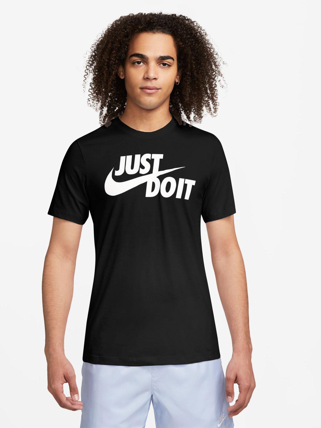 black and white nike shirt