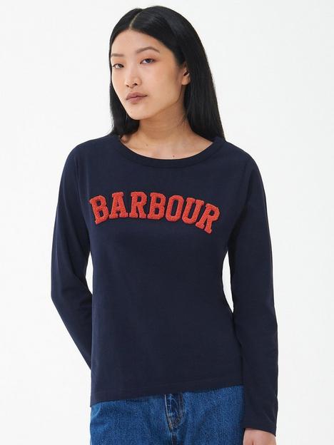 barbour-bracken-long-sleeve-boucle-logo-jersey-top-navy