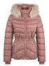  image of barbour-international-island-quilted-coat-pink