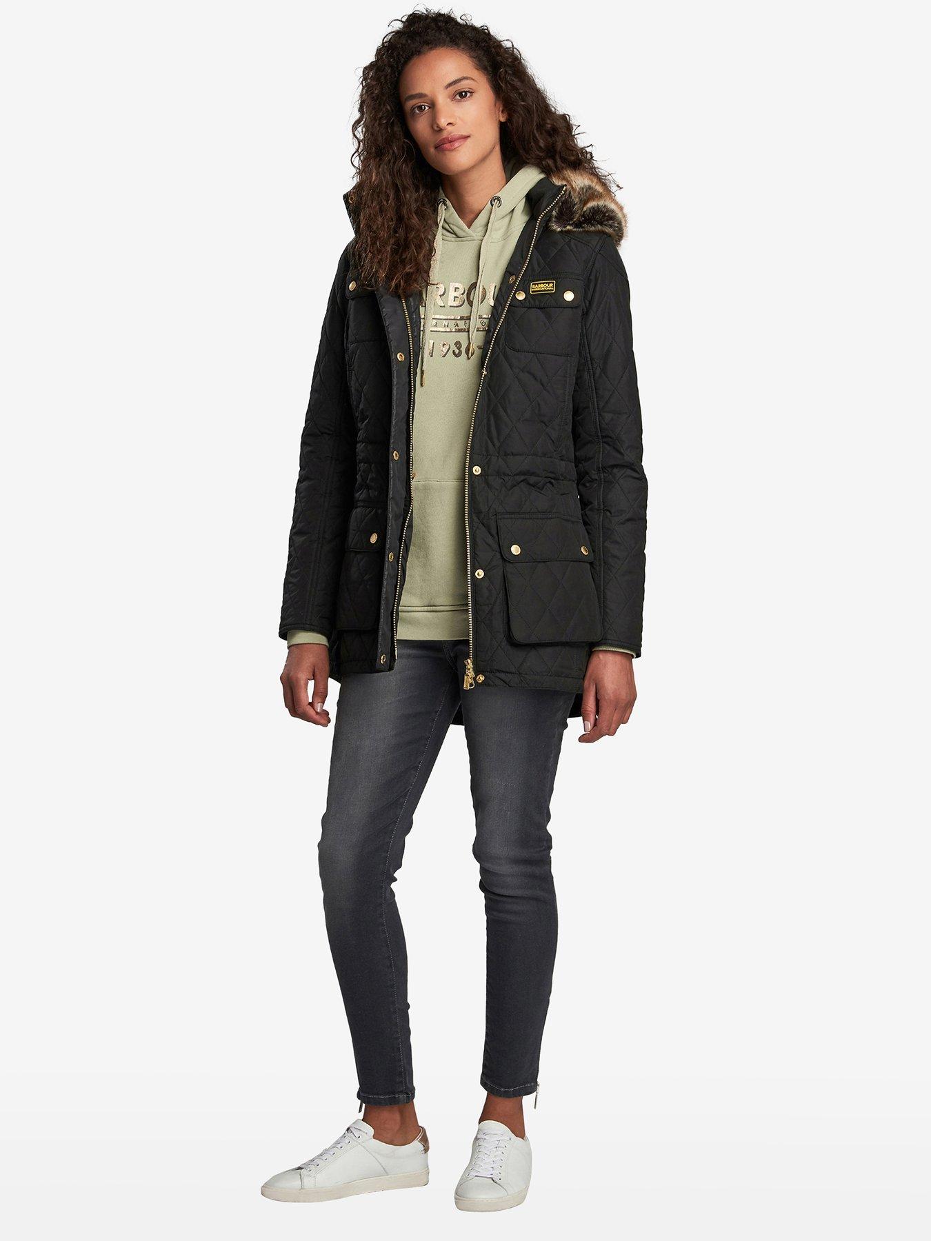 Barbour international womens enduro sale quilted jacket