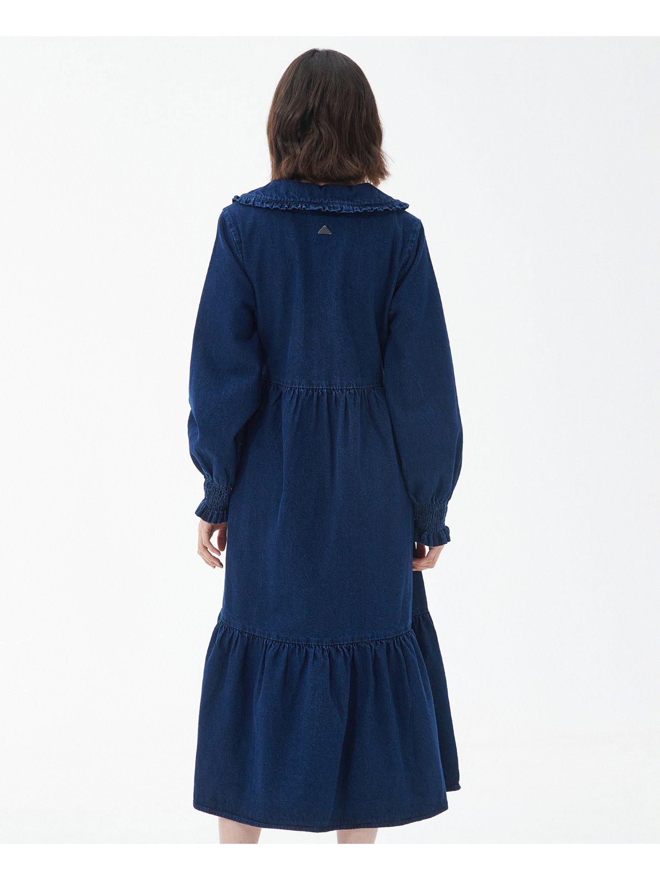 Aster long clearance sleeve midi dress