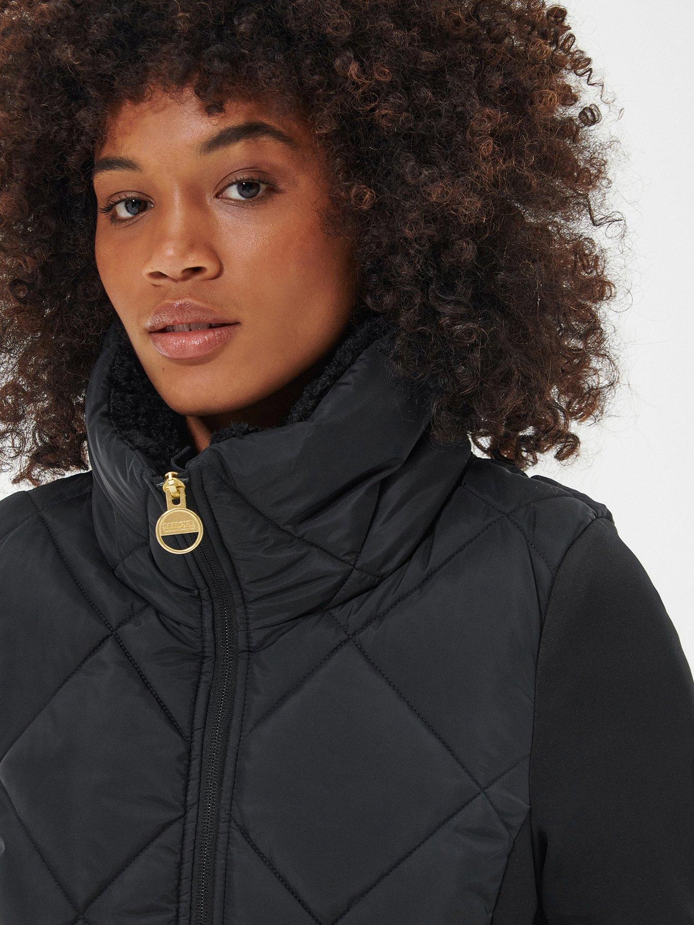 Strada Quilted Sweat Jacket - Black