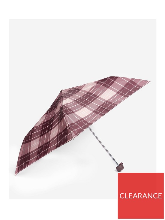 front image of barbour-portree-umbrella-pink
