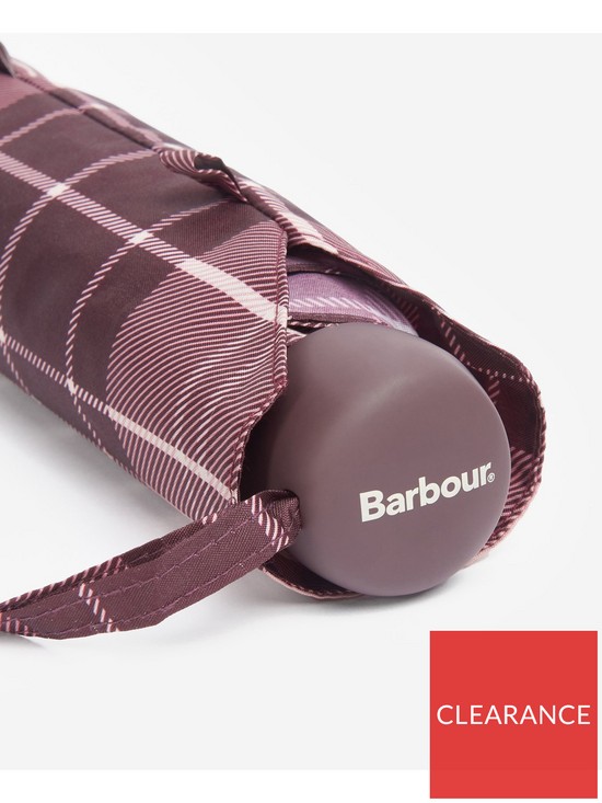 back image of barbour-portree-umbrella-pink