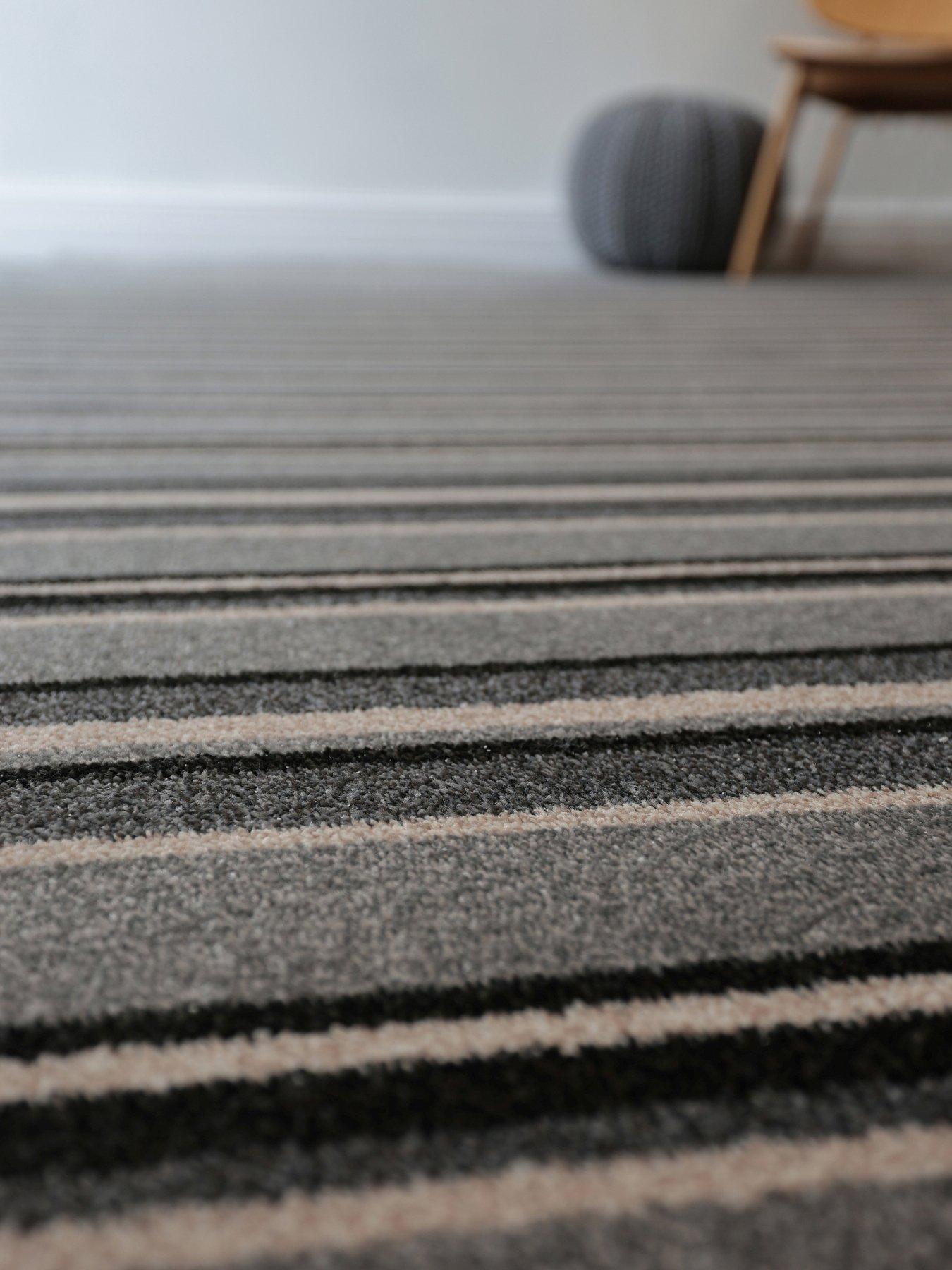 undefined Marine Stripe 10 mm Carpet - Grey
