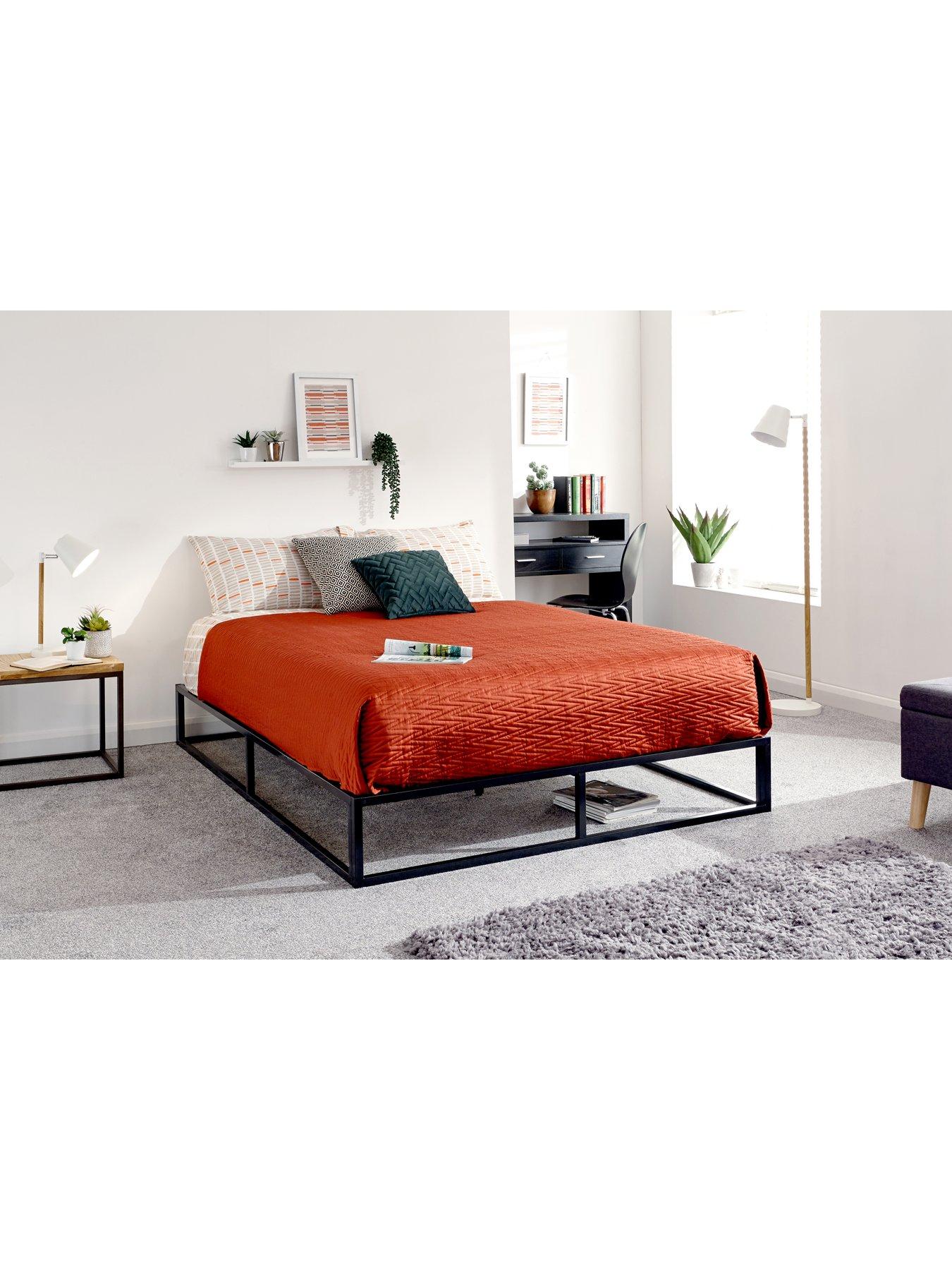 Gfw Platform Small Double Bed Frame - Black