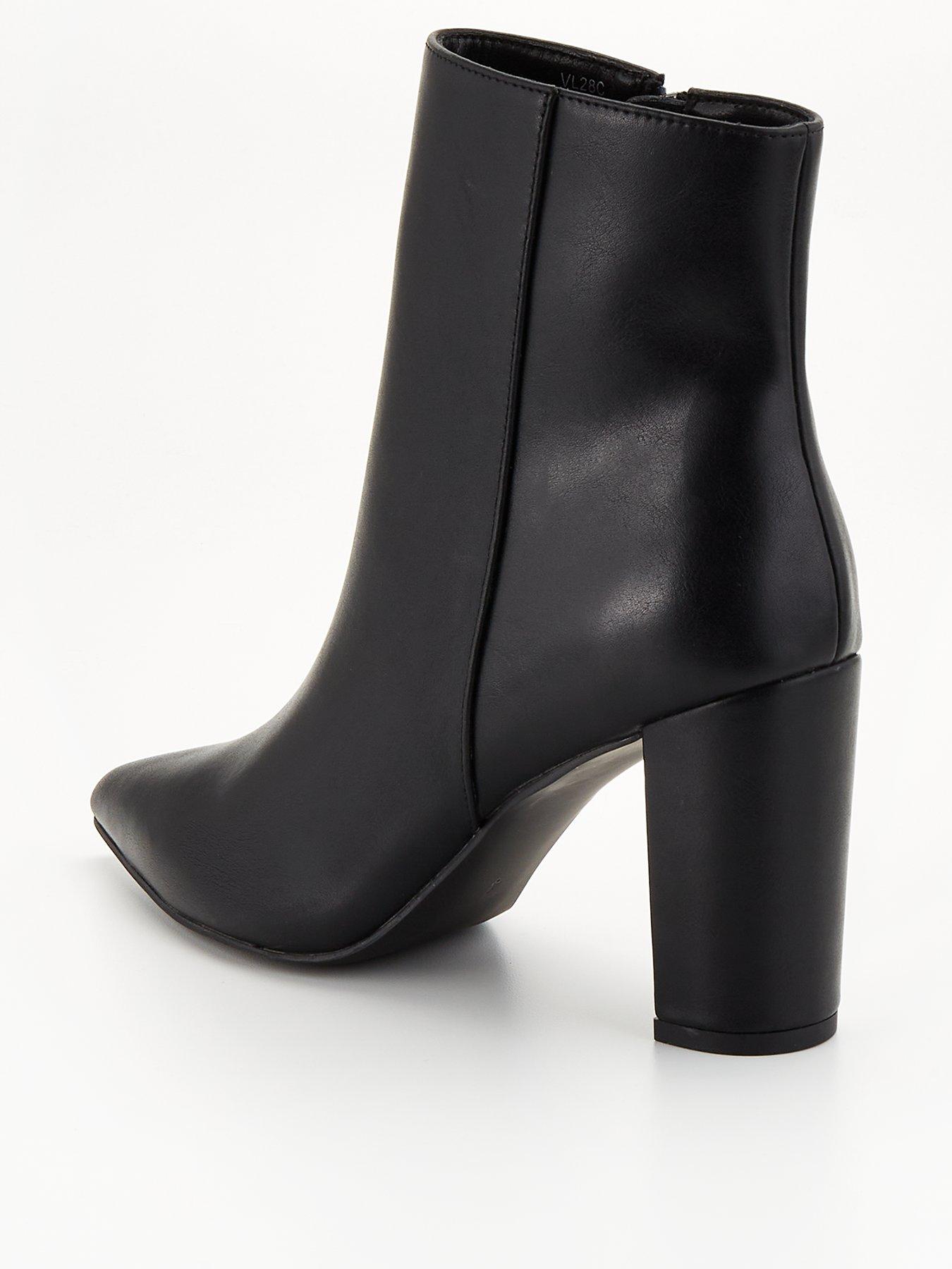 Boots with best sale block heel ankle