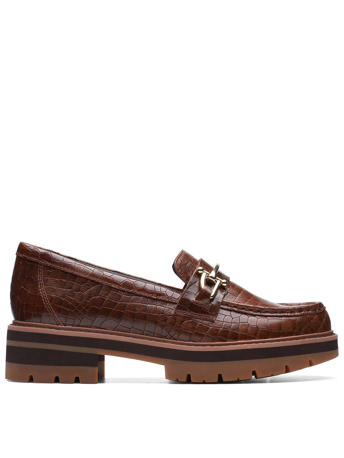 Clarks best sale brown loafers