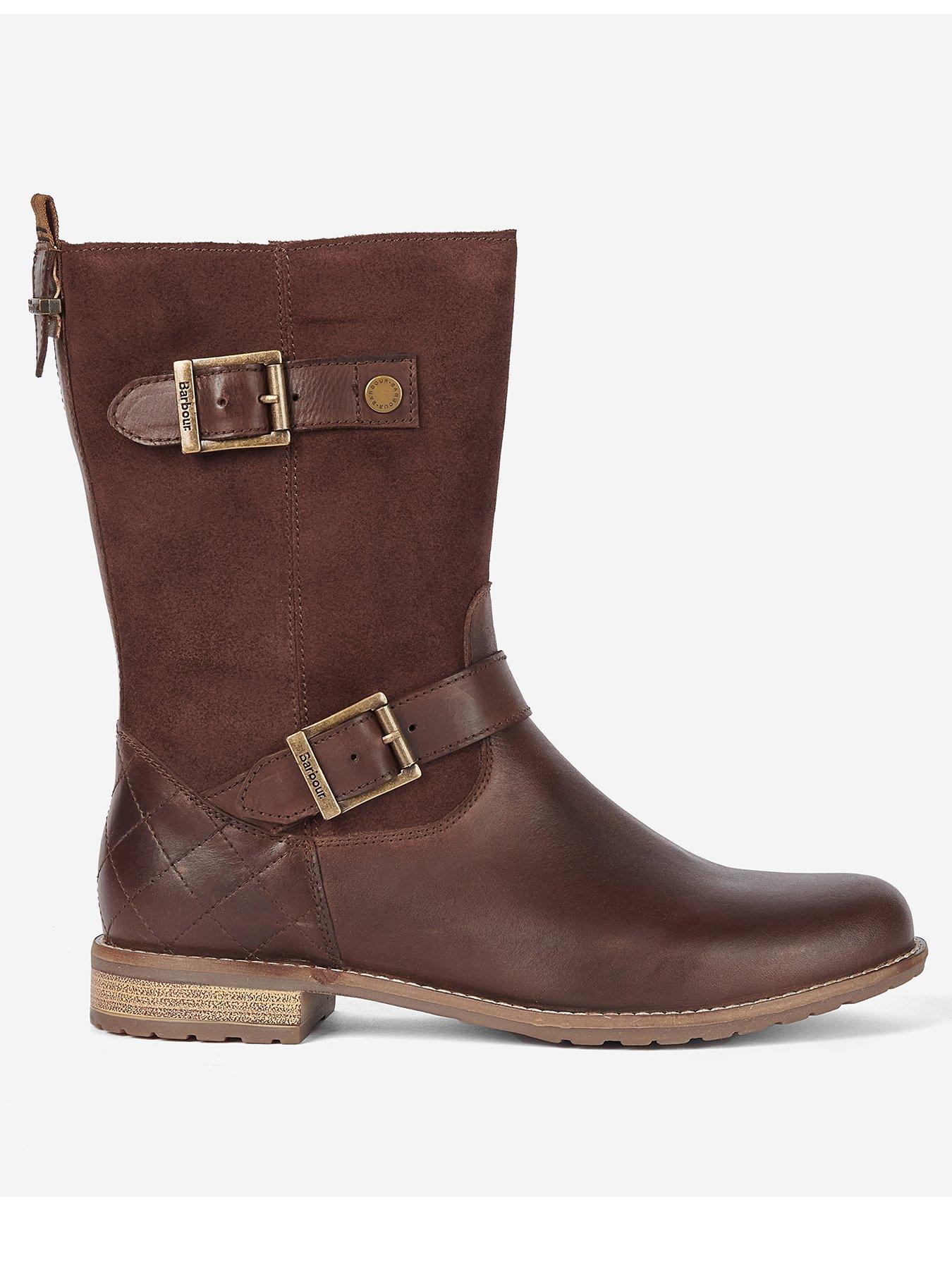 Barbour leather hot sale boots womens