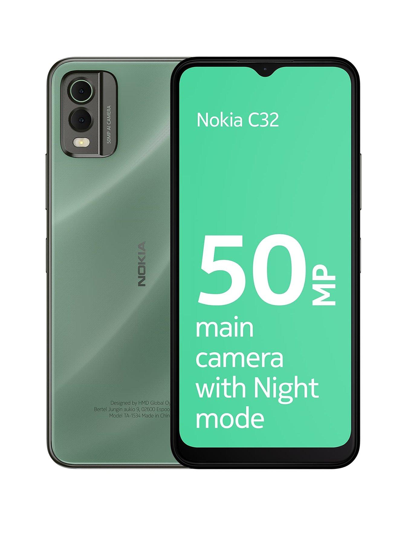 Nokia C32 4GB RAM, 64GB Storage, Dual SIM - Green