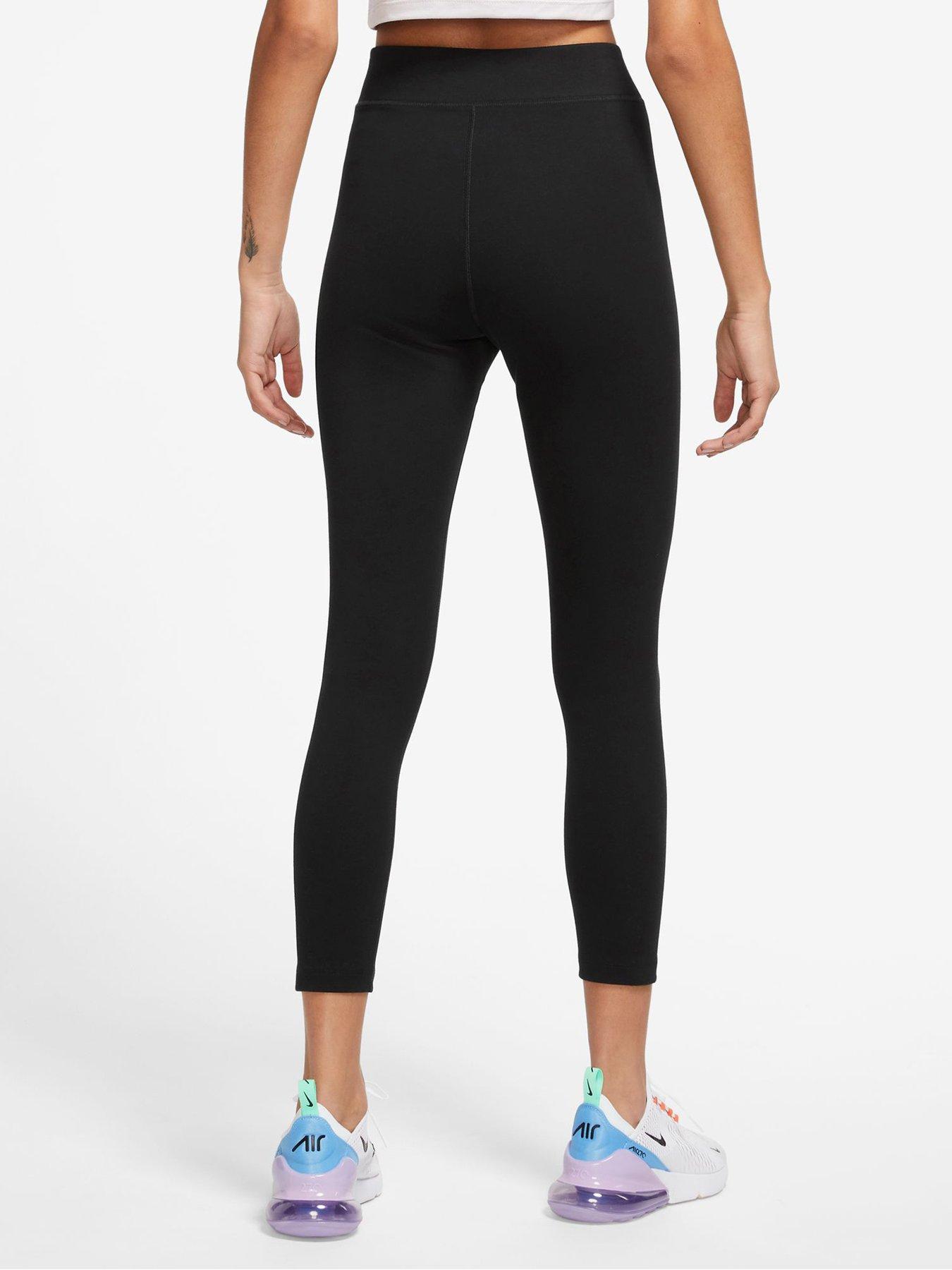 Nike Sportswear Classics High-Waisted 7/8 Leggings - Black | Very.co.uk