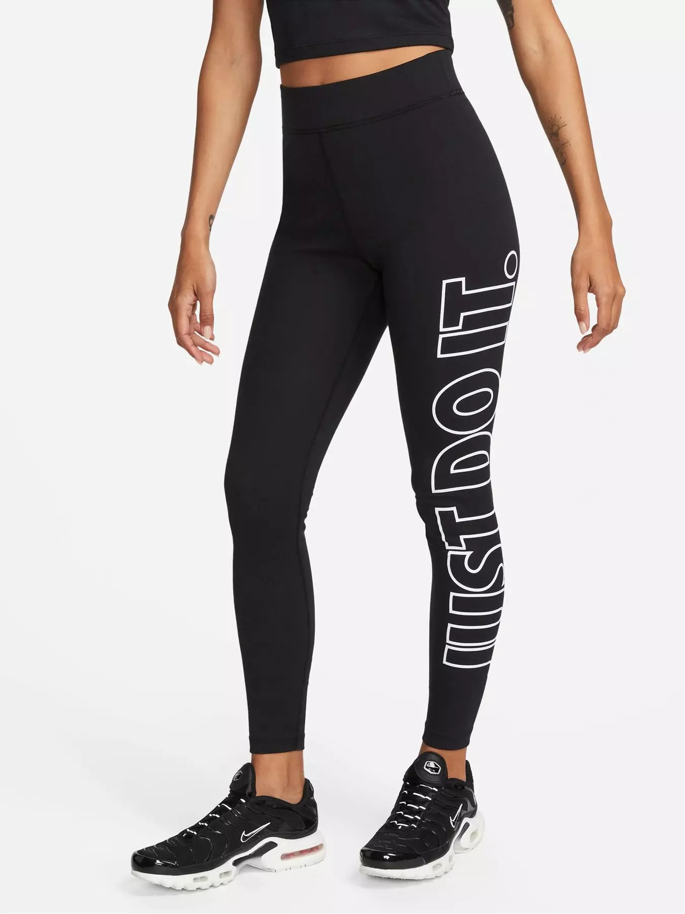 Nike, Pants & Jumpsuits, Nike Power Victory Tight Fit High Rise Leggings  Black White Hyper Pink Small
