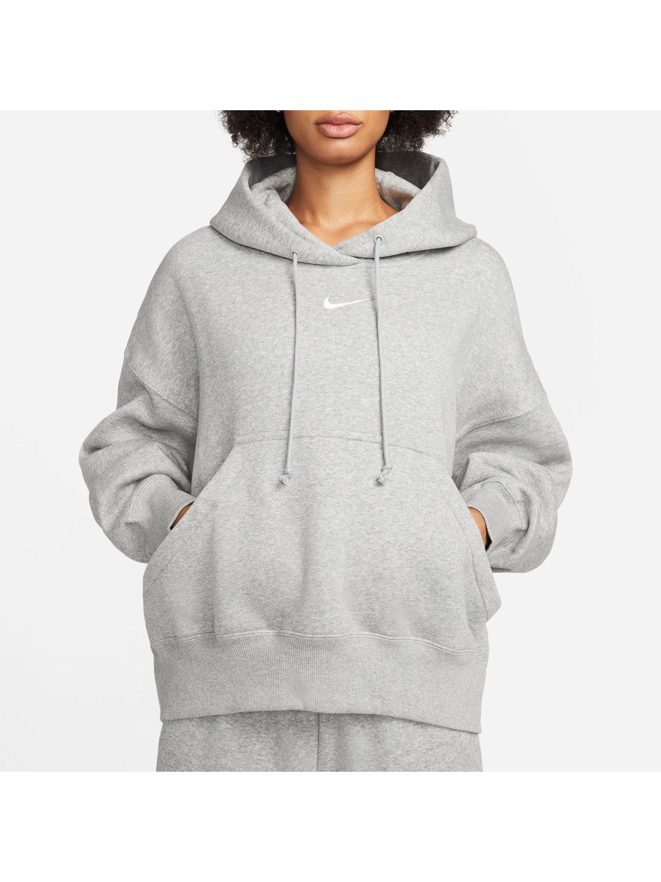 Nike Sportswear Phoenix Fleece Women s Over Oversized Pullover Hoodie Grey Very