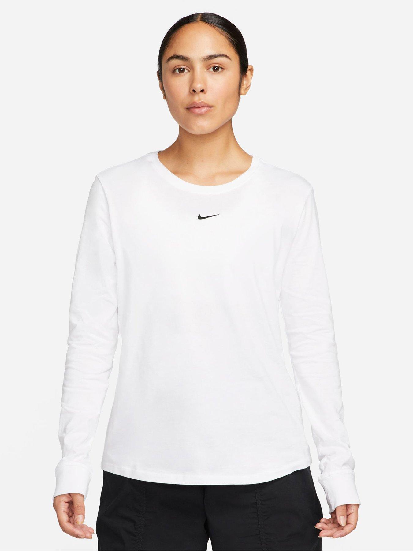 Nike Sportswear Premium Essentials Long-Sleeve T-Shirt - White
