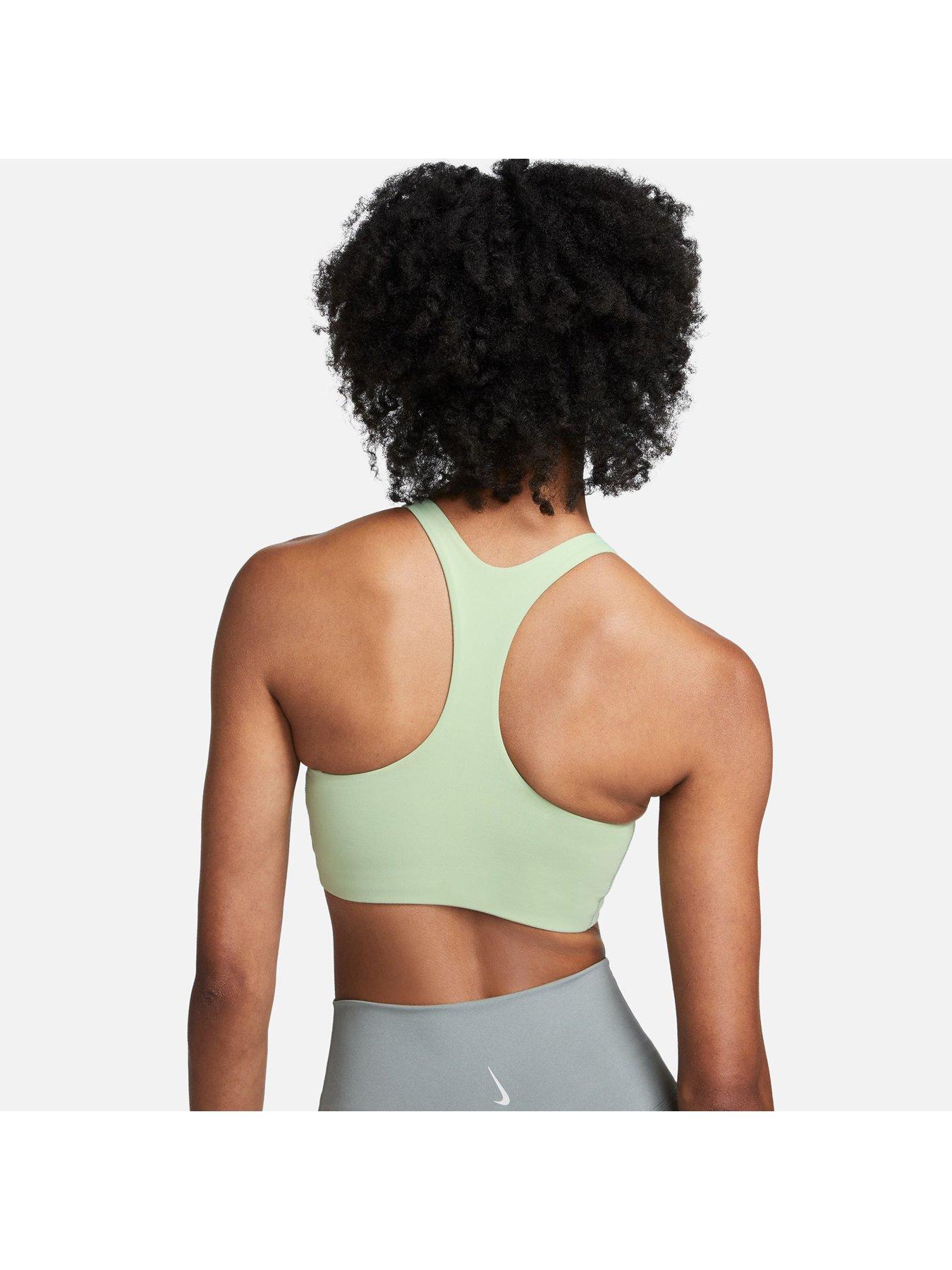 Nike Yoga Alate Curve Women's Medium Support Sports Bra - Brown