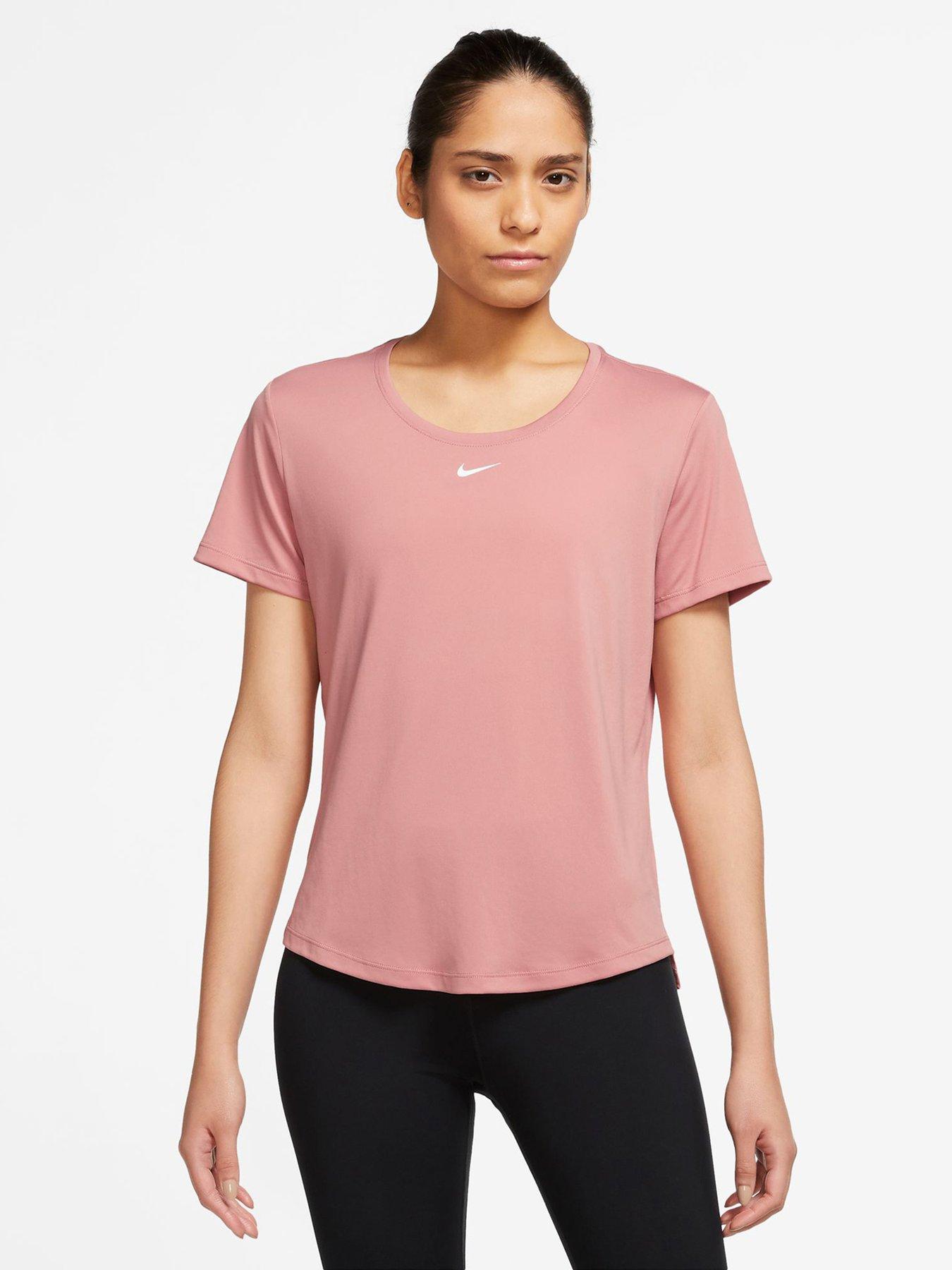 Nike Dri-FIT One Women's Short-Sleeve Top - Pink