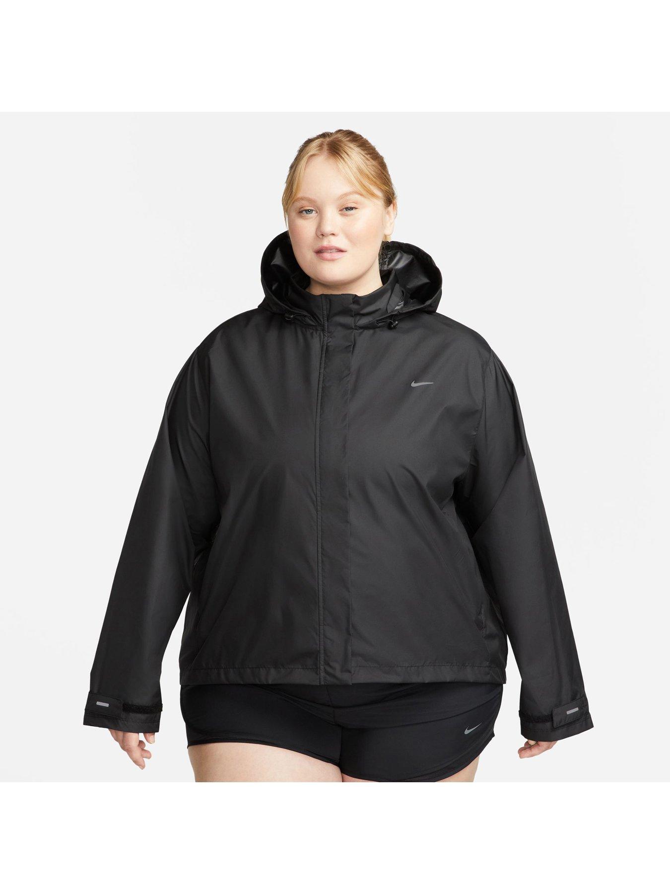 nike running jacket black