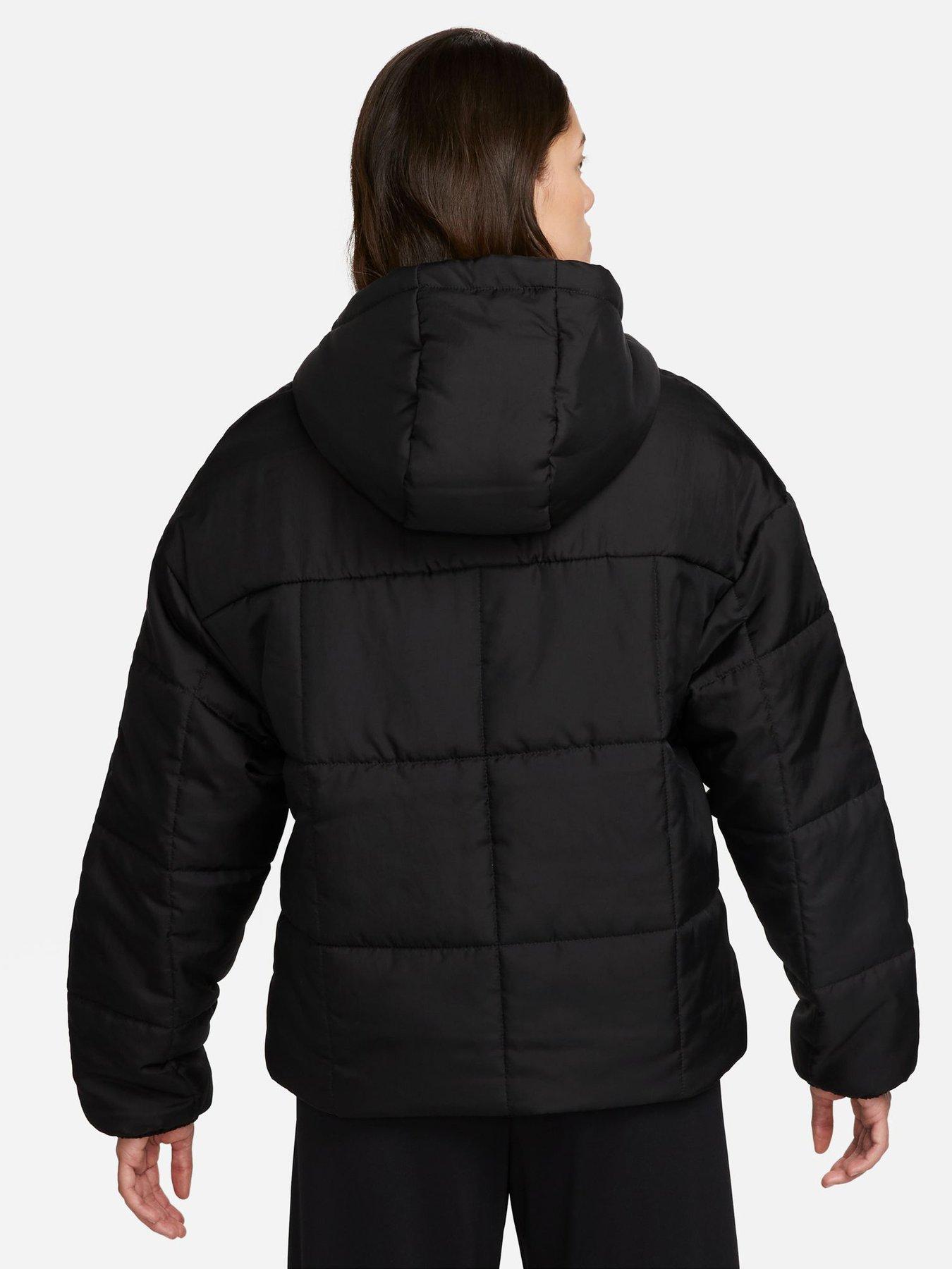 Black nike outlet puffer jacket women's