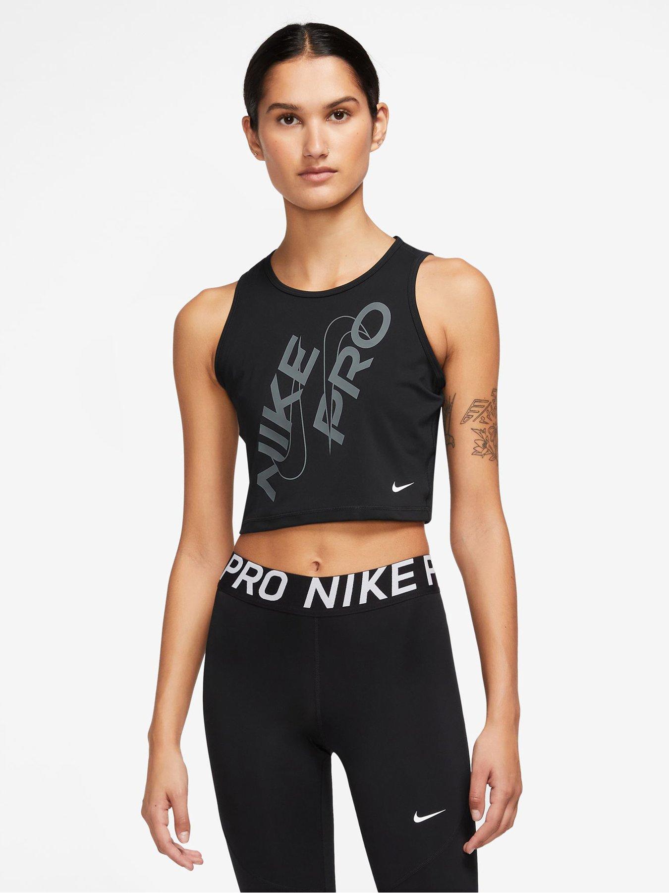 Nike Pro Dri-Fit Women'S Crop Tank Top - Black