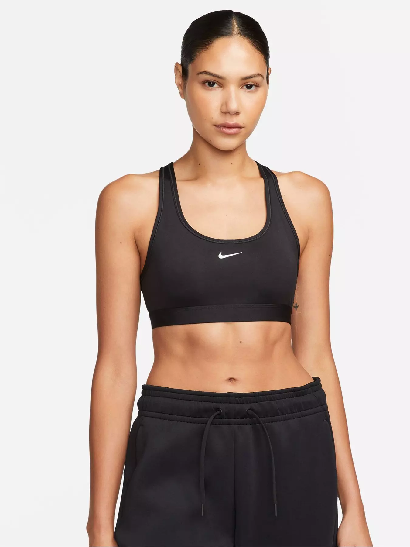 Nike Swoosh Light Support Women's Non-Padded Sports Bra 'Black