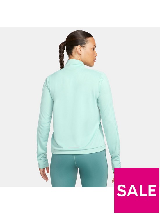 stillFront image of nike-dri-fit-pacer-womens-14-zip-pullover-top-blue