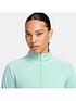  image of nike-dri-fit-pacer-womens-14-zip-pullover-top-blue