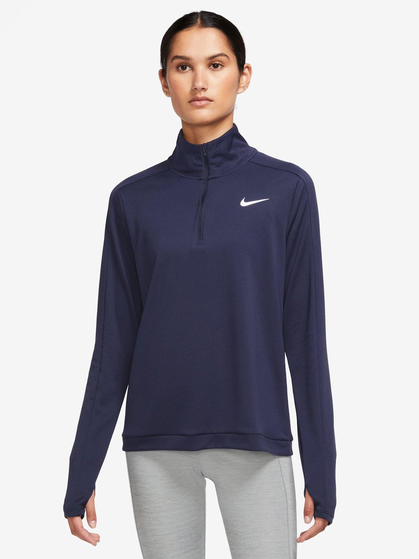 Nike Dri-FIT Swoosh 1/4-Zip Running Top - Black