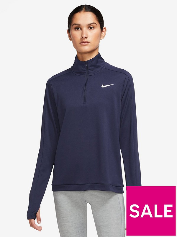 Nike Dri-FIT Pacer Women's 1/4-Zip Pullover Top - Purple